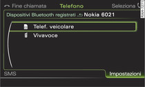 Profili Bluetooth telefono veicolare e vivavoce